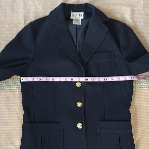 Vintage Steffi Pik New York Navy Style Blazer ~ Size Small - Picture 7 of 12